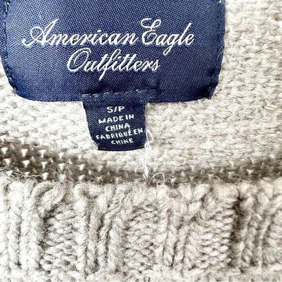 American Eagle Knit Sweater Small Fair Isle Wool Blend - Picture 3 of 4